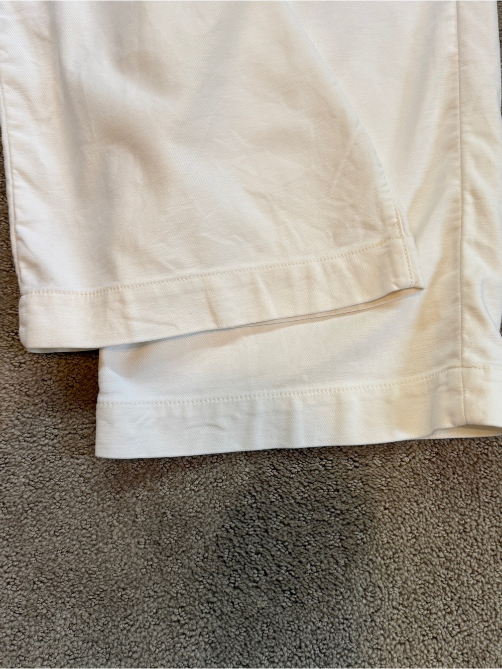Faherty Women's Stretch Terry Harbor, Full Length Pant - Egret (ivory) Size 32 - Picture 5 of 8